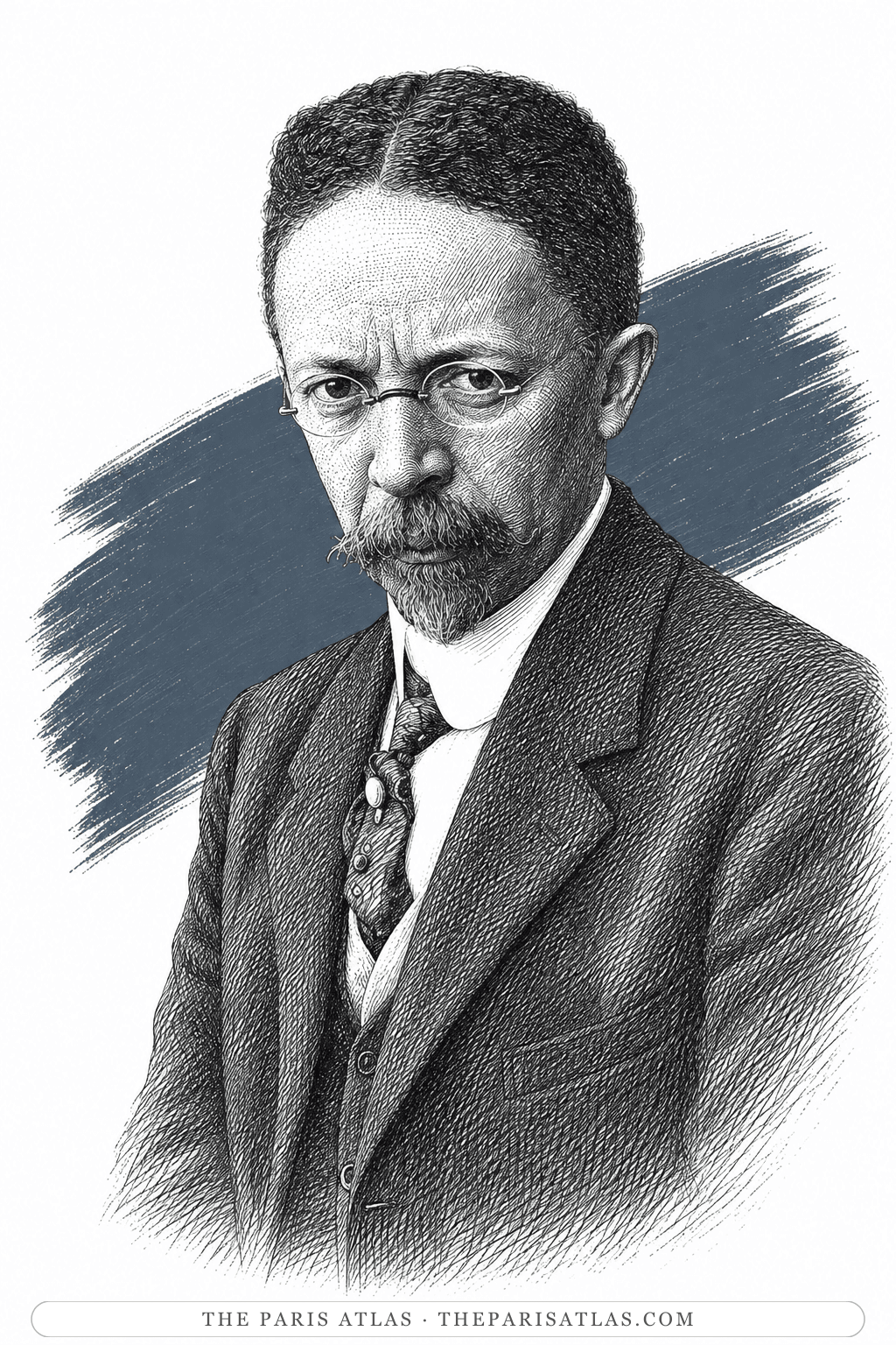 Illustrated portrait of Henry Ossawa Tanner