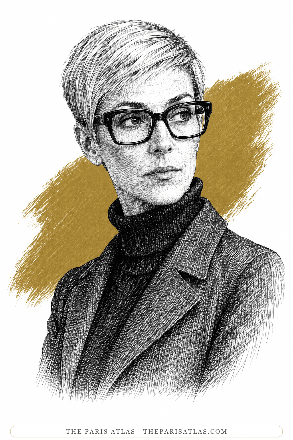 Illustrated portrait of Herta Hilscher-Wittgenstein