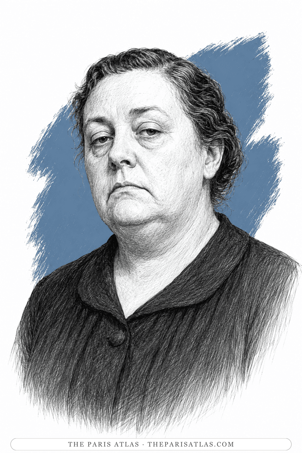 Illustrated portrait of Hilda Bowling