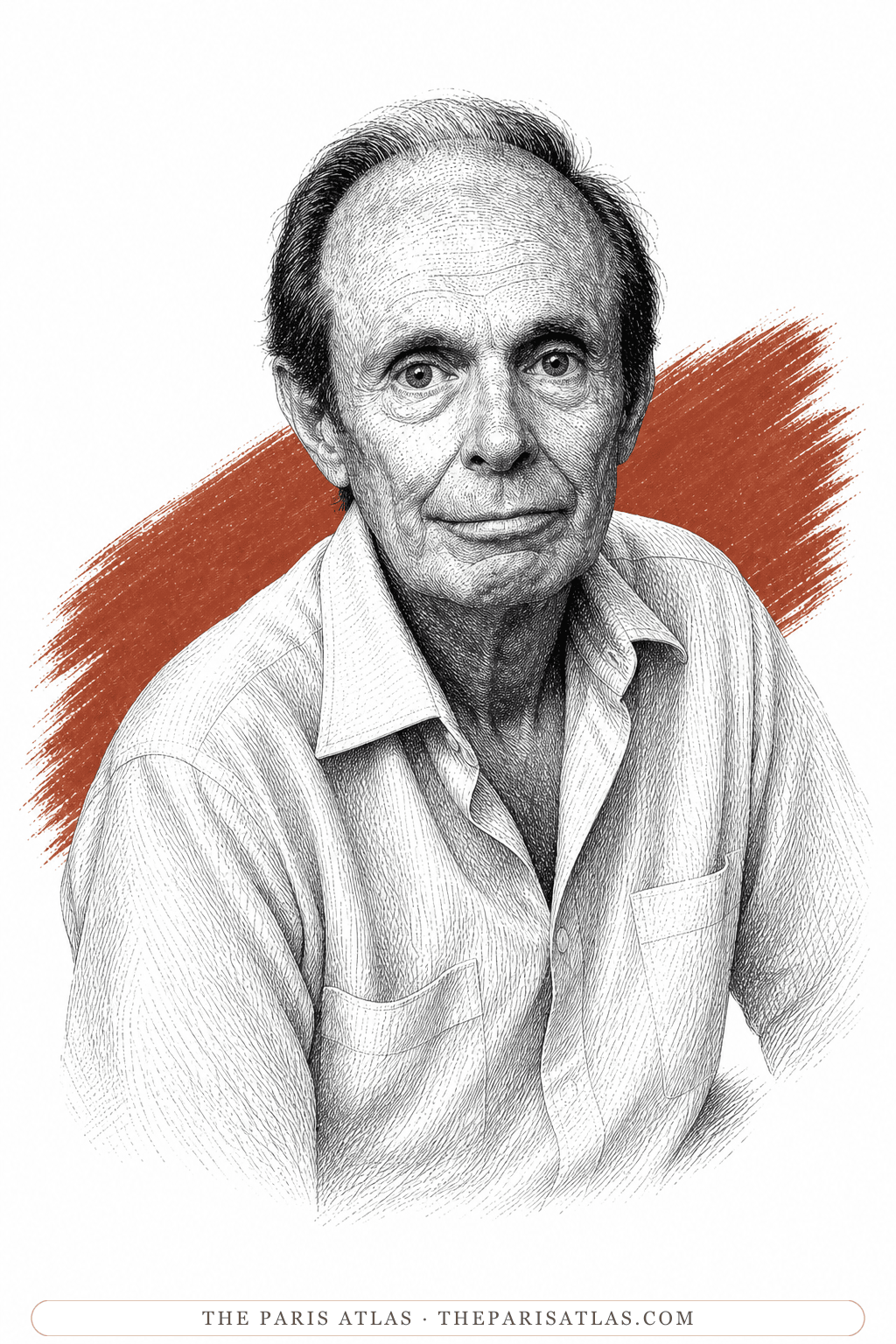 Illustrated portrait of Hubert Selby Jr.
