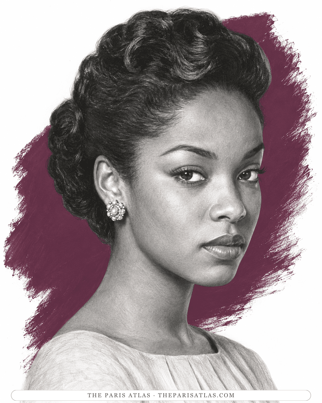 Illustrated portrait of Ida Scott