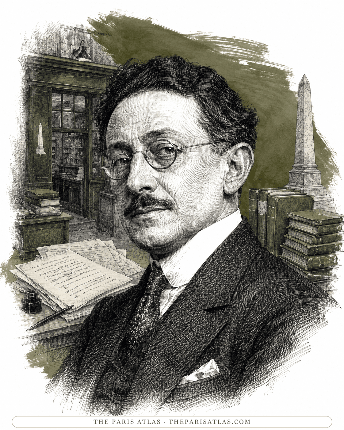 Illustrated portrait of Jack Kahane