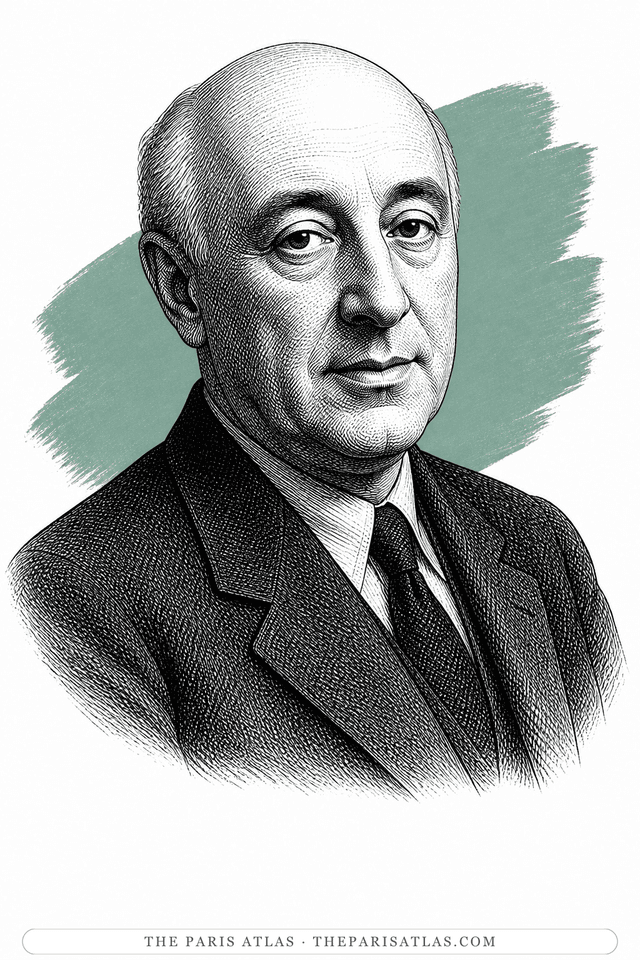 Illustrated portrait of Jean Arp