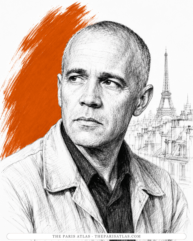 Illustrated portrait of Jean Genet