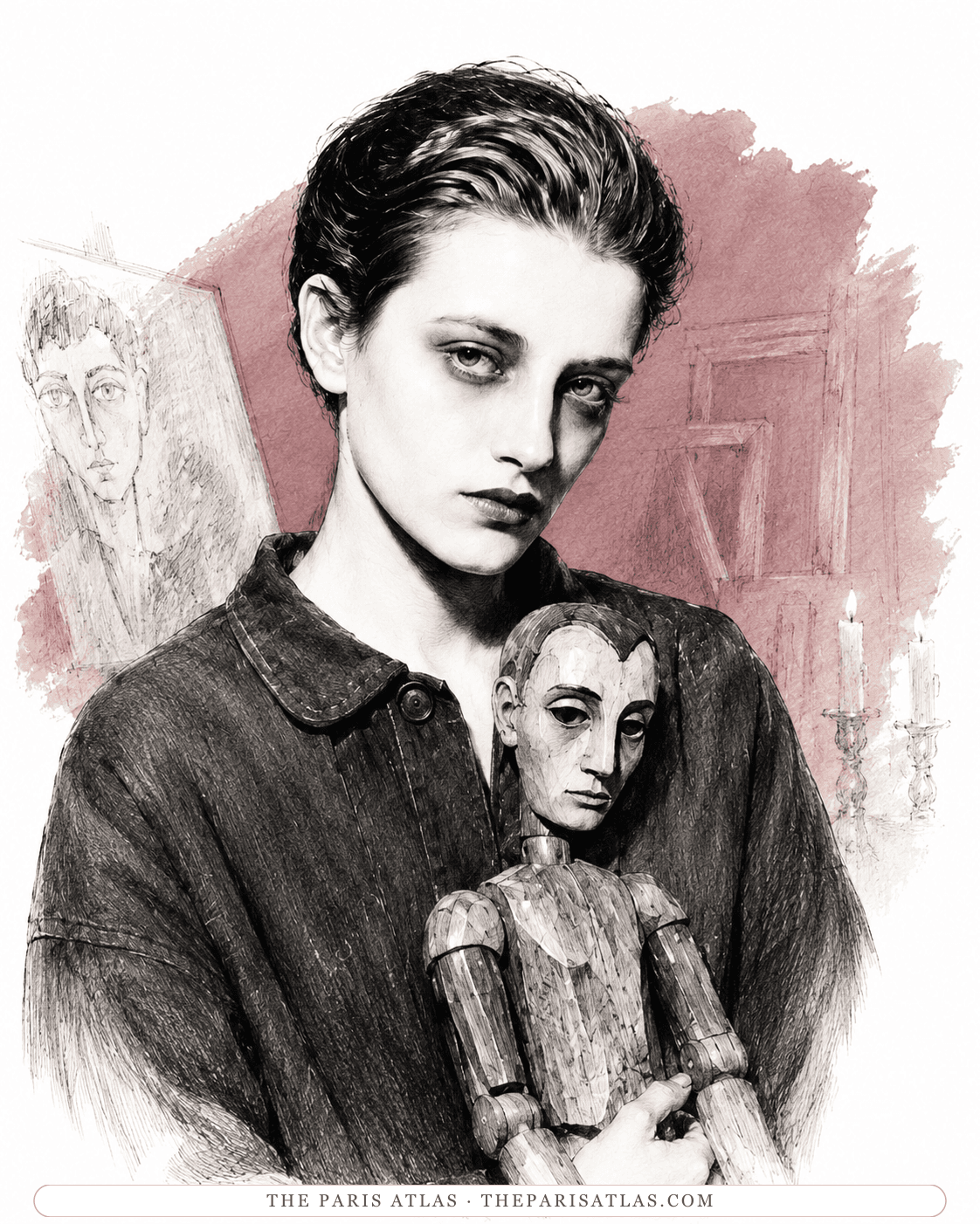 Illustrated portrait of Jean Kronski