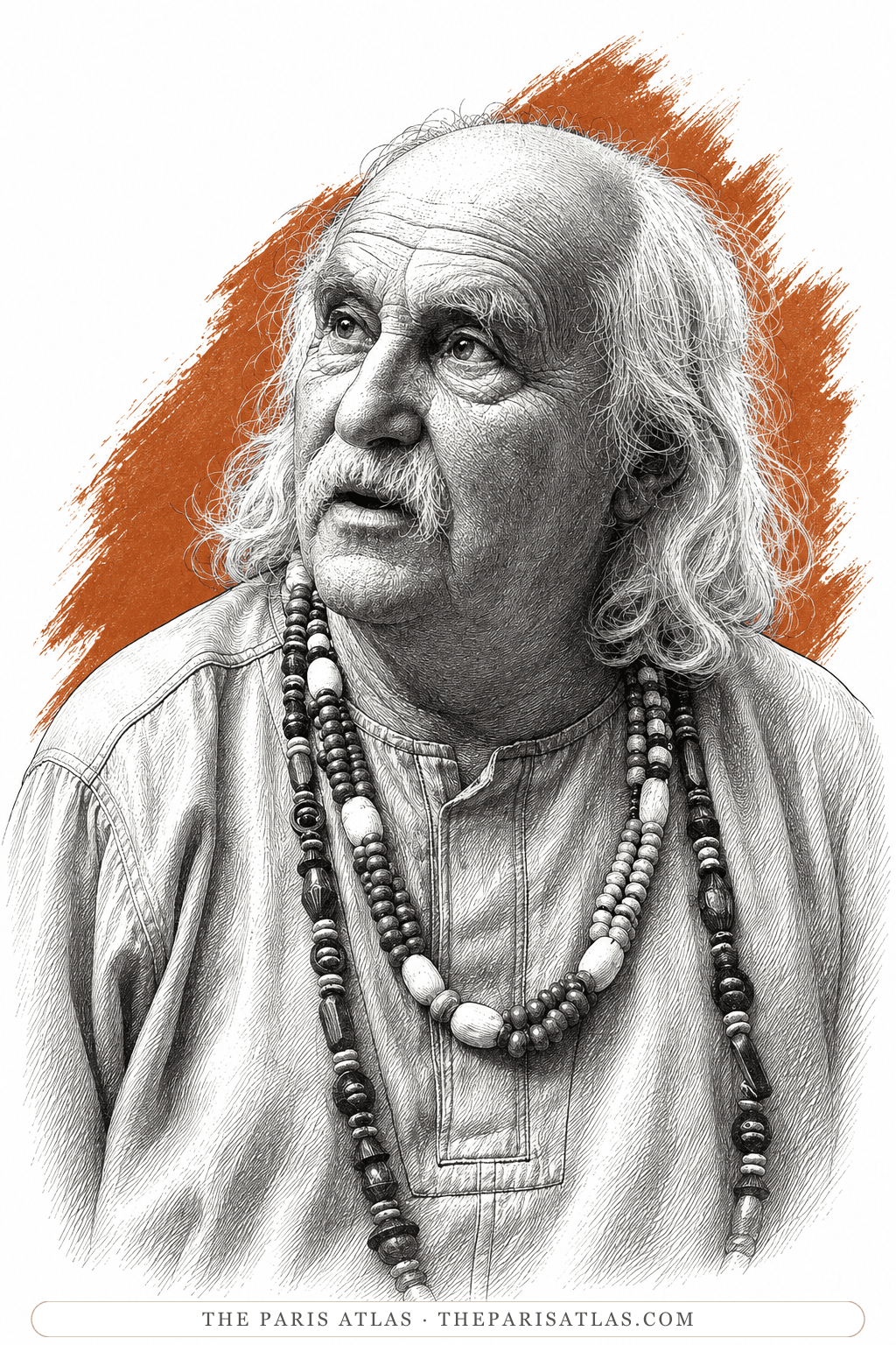 Illustrated portrait of Jean Varda