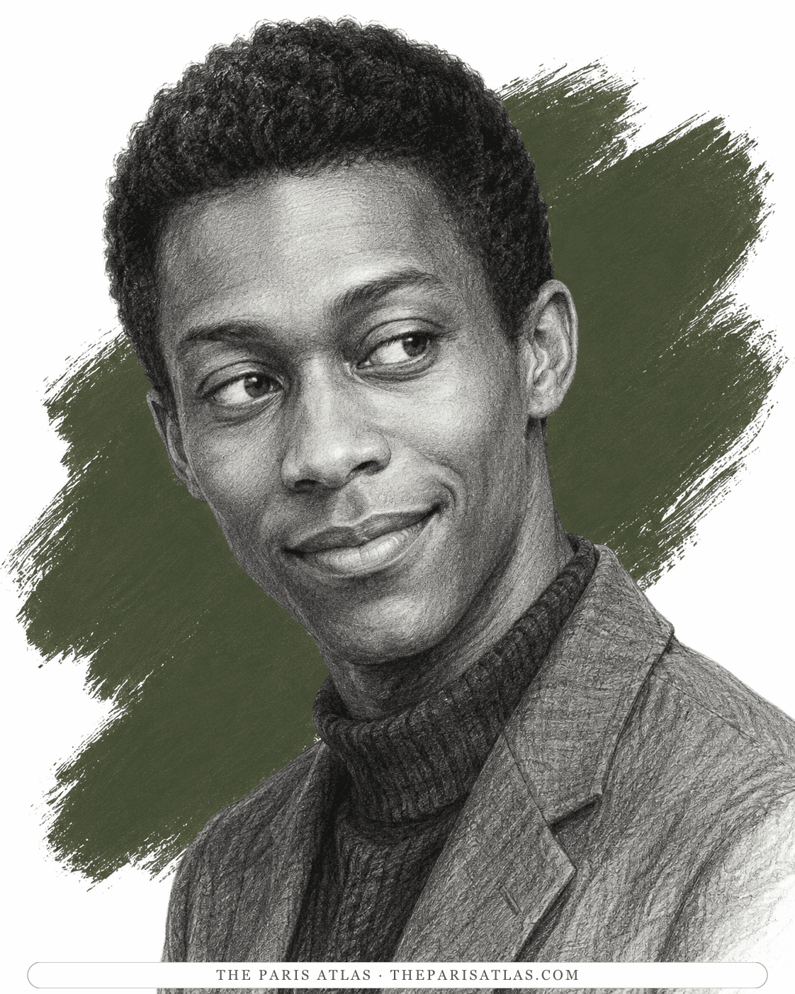Illustrated portrait of Jimmy Miller