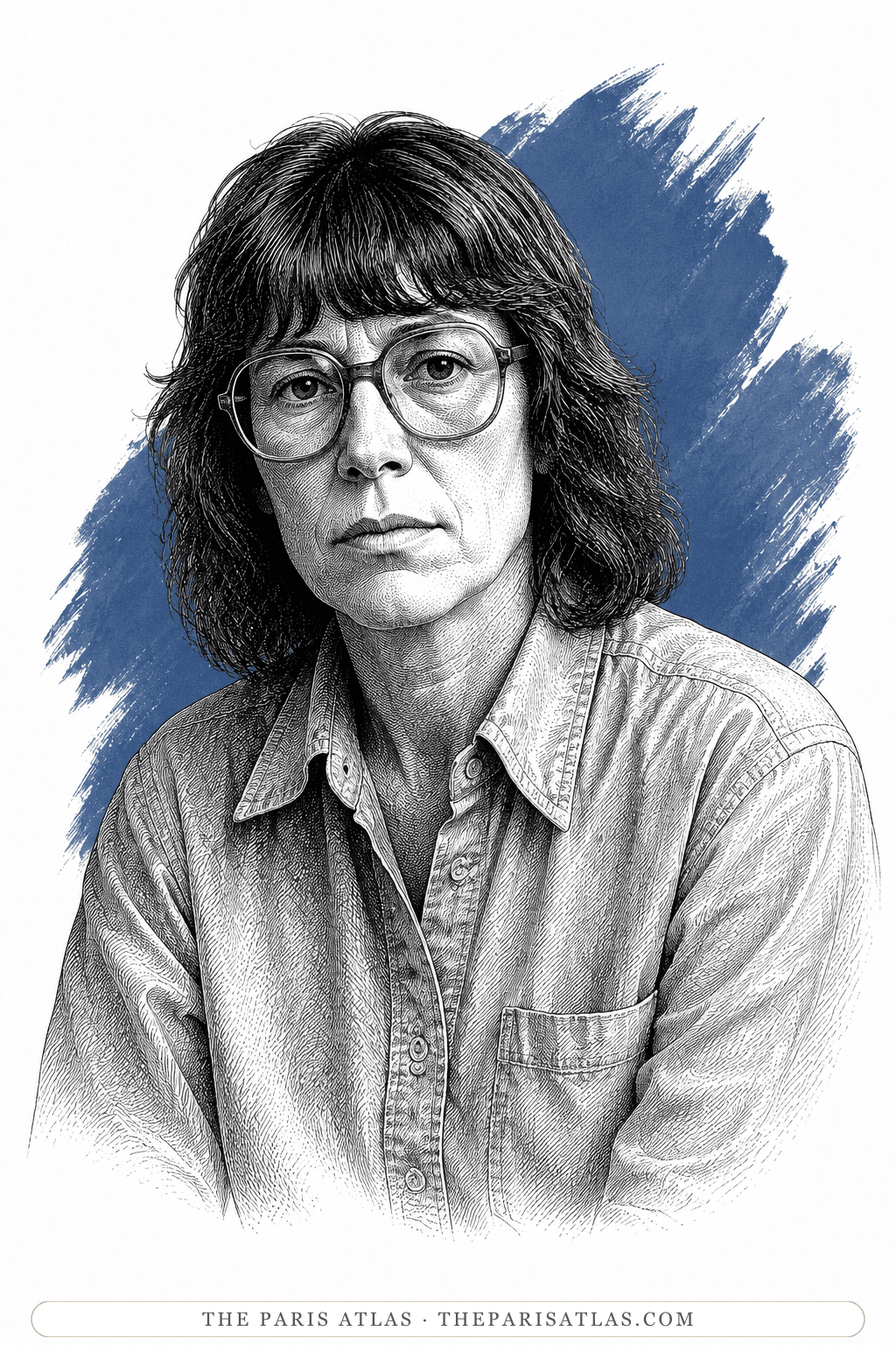 Illustrated portrait of Joan Mitchell