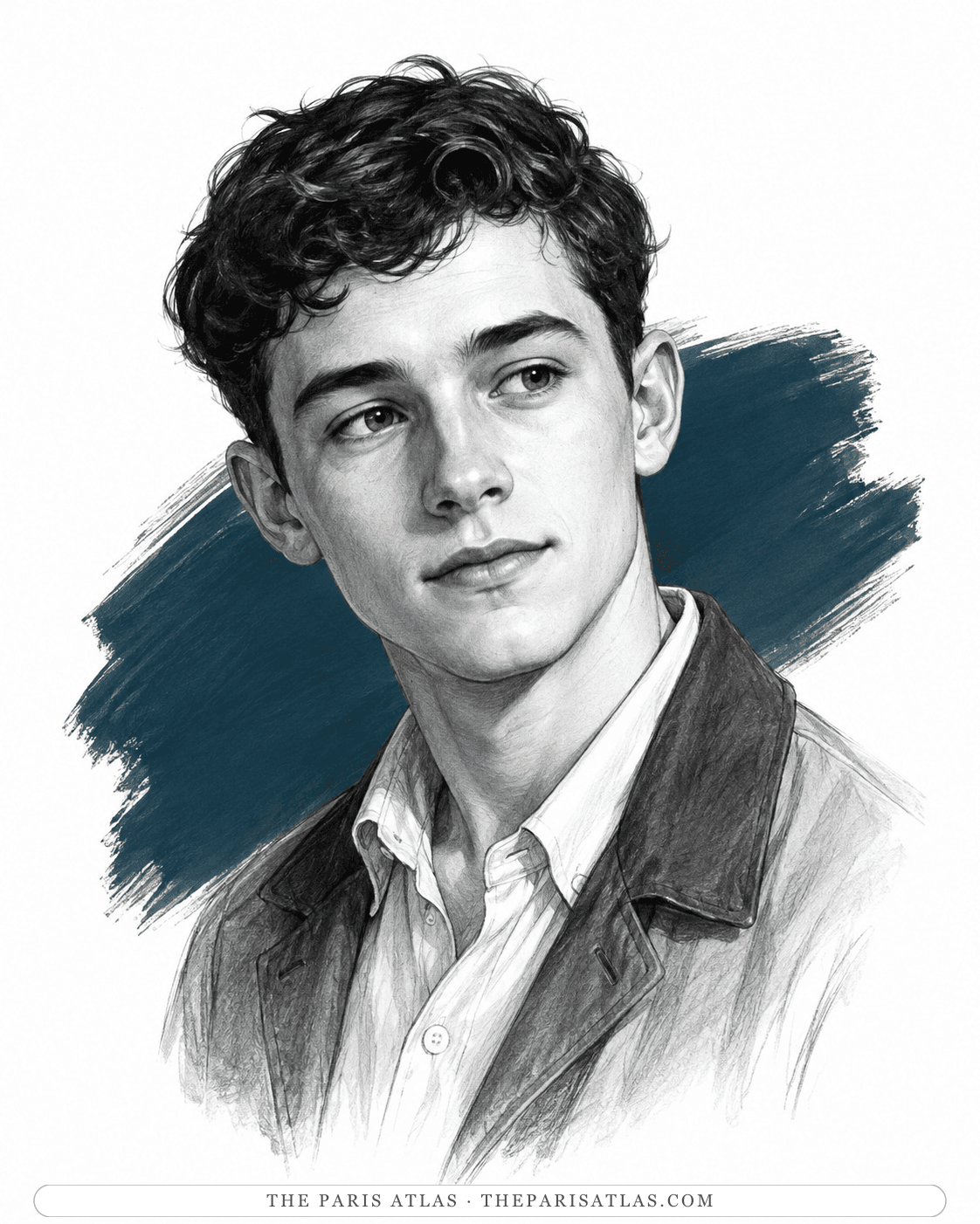 Illustrated portrait of Joey