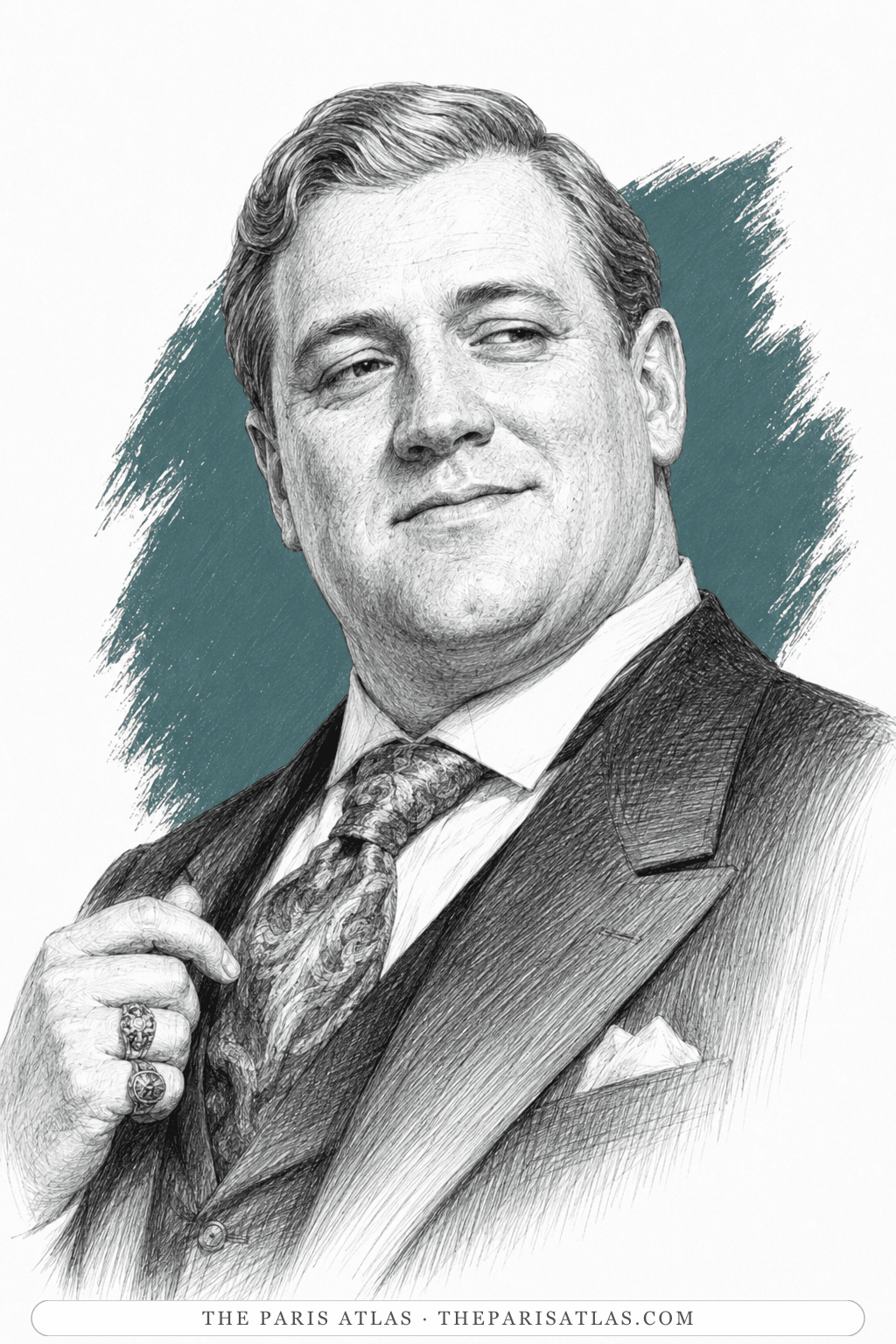 Illustrated portrait of Joseph Bloeckman