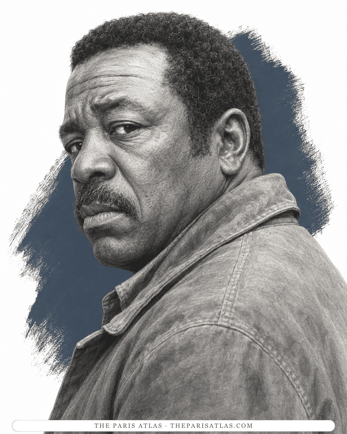 Illustrated portrait of Joseph Rivers