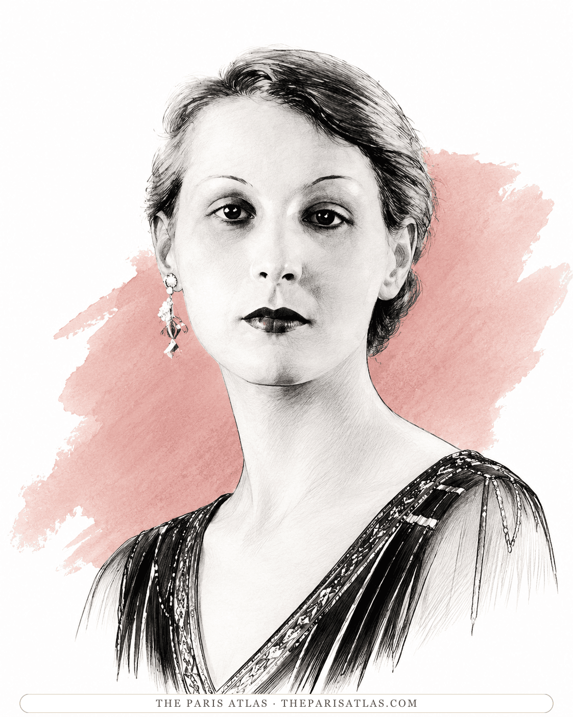 Illustrated portrait of June Miller