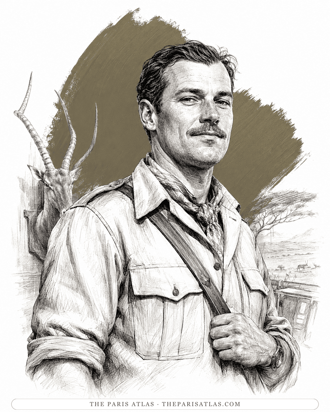 Illustrated portrait of Karl