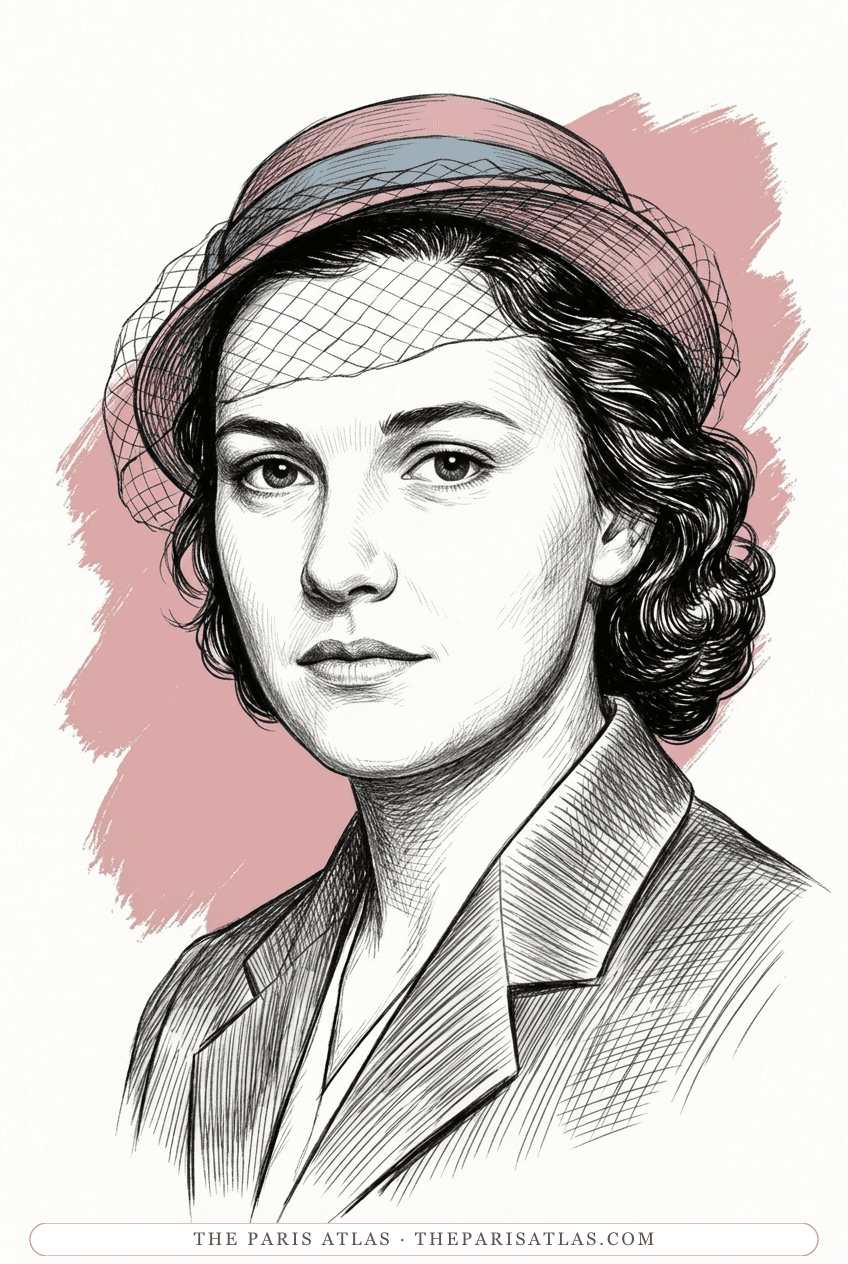 Illustrated portrait of Kathleen Moore