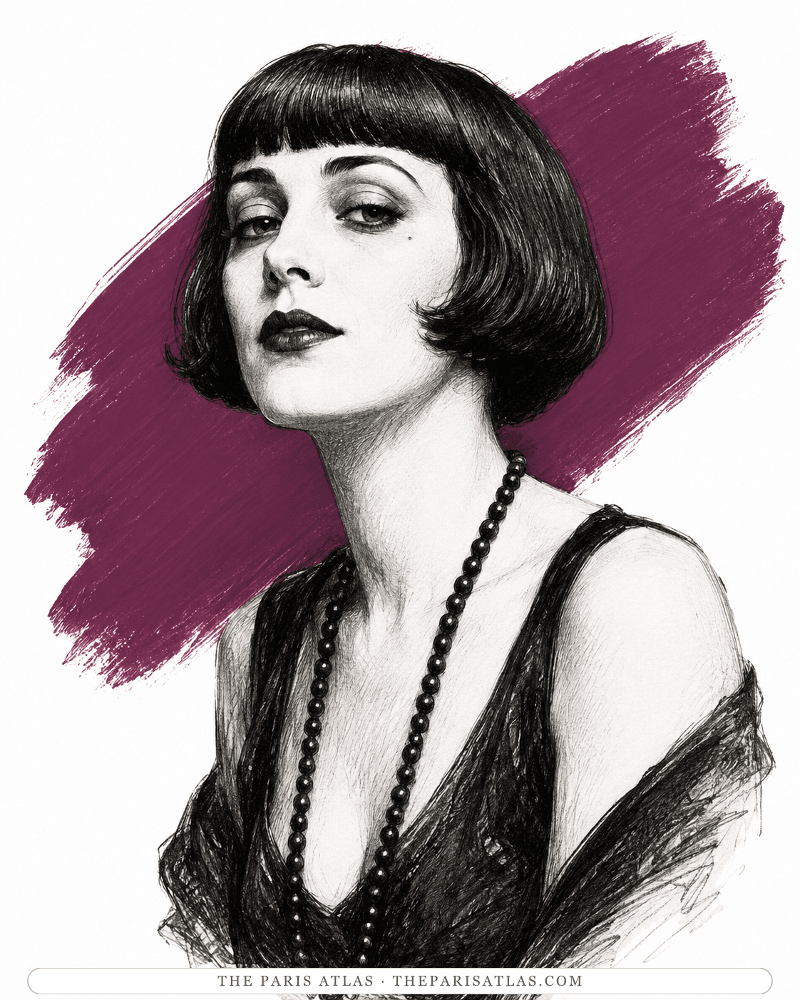 Illustrated portrait of Kiki de Montparnasse