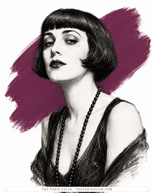 Illustrated portrait of Kiki de Montparnasse