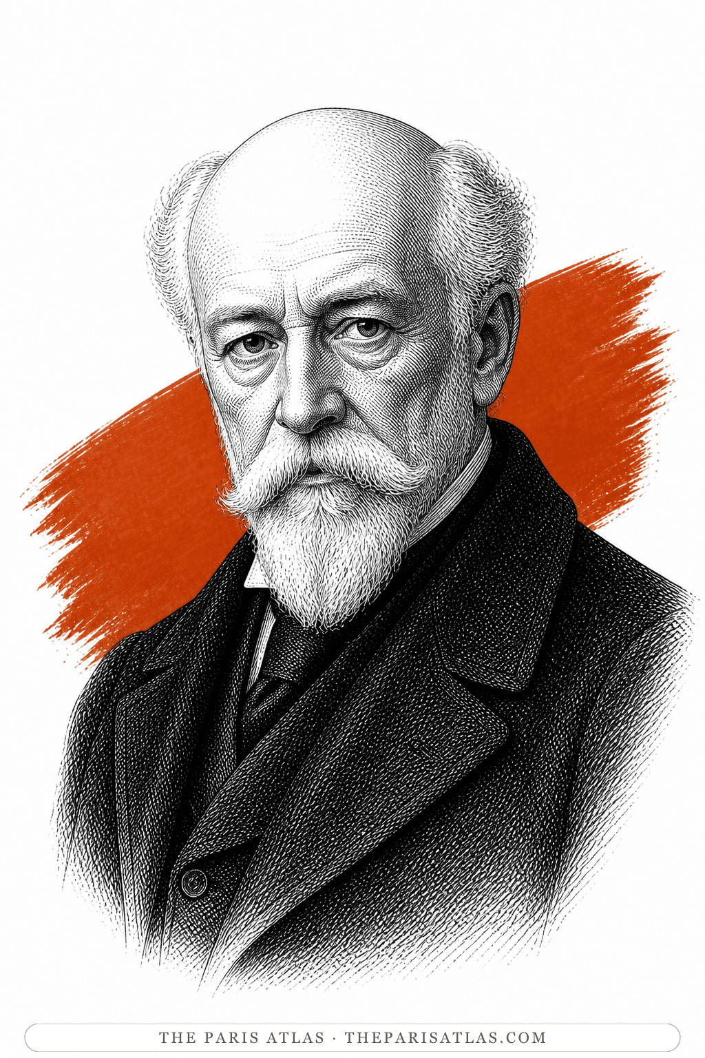 Illustrated portrait of Léon Bonnat