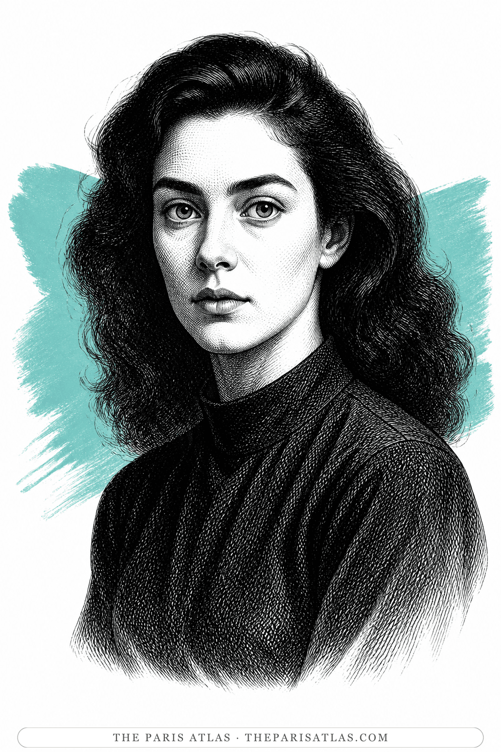 Illustrated portrait of Leonora Carrington
