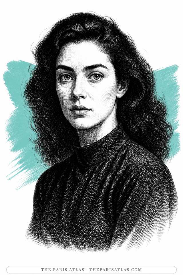 Illustrated portrait of Leonora Carrington