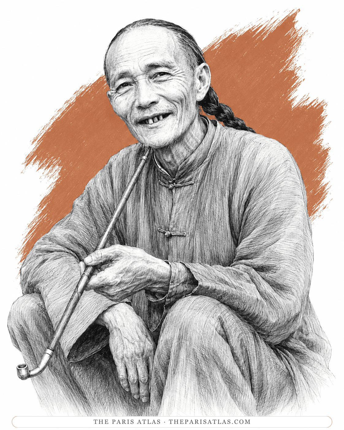 Illustrated portrait of Li Yeik