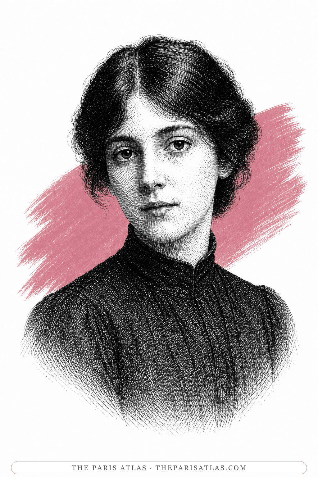 Illustrated portrait of Lili Boulanger