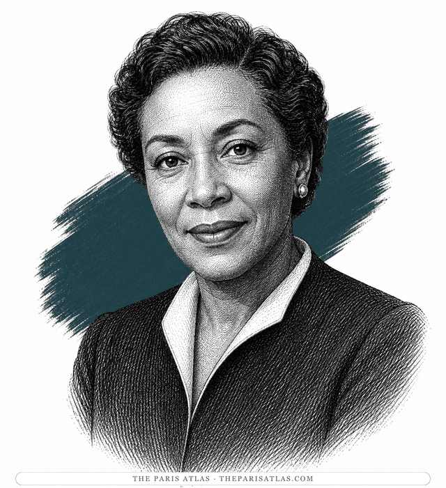 Illustrated portrait of Loïs Mailou Jones