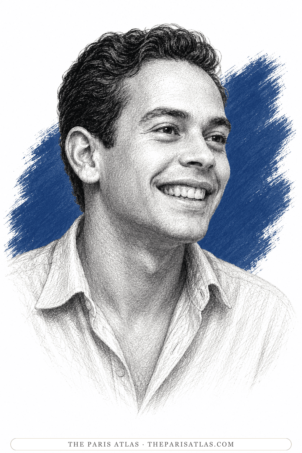 Illustrated portrait of Lucien Happersberger