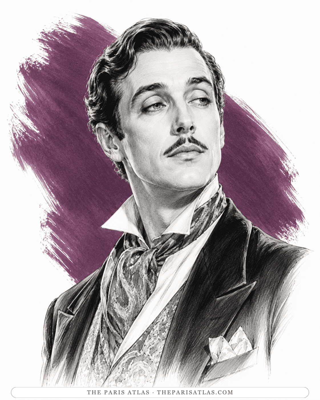 Illustrated portrait of Luis Campion