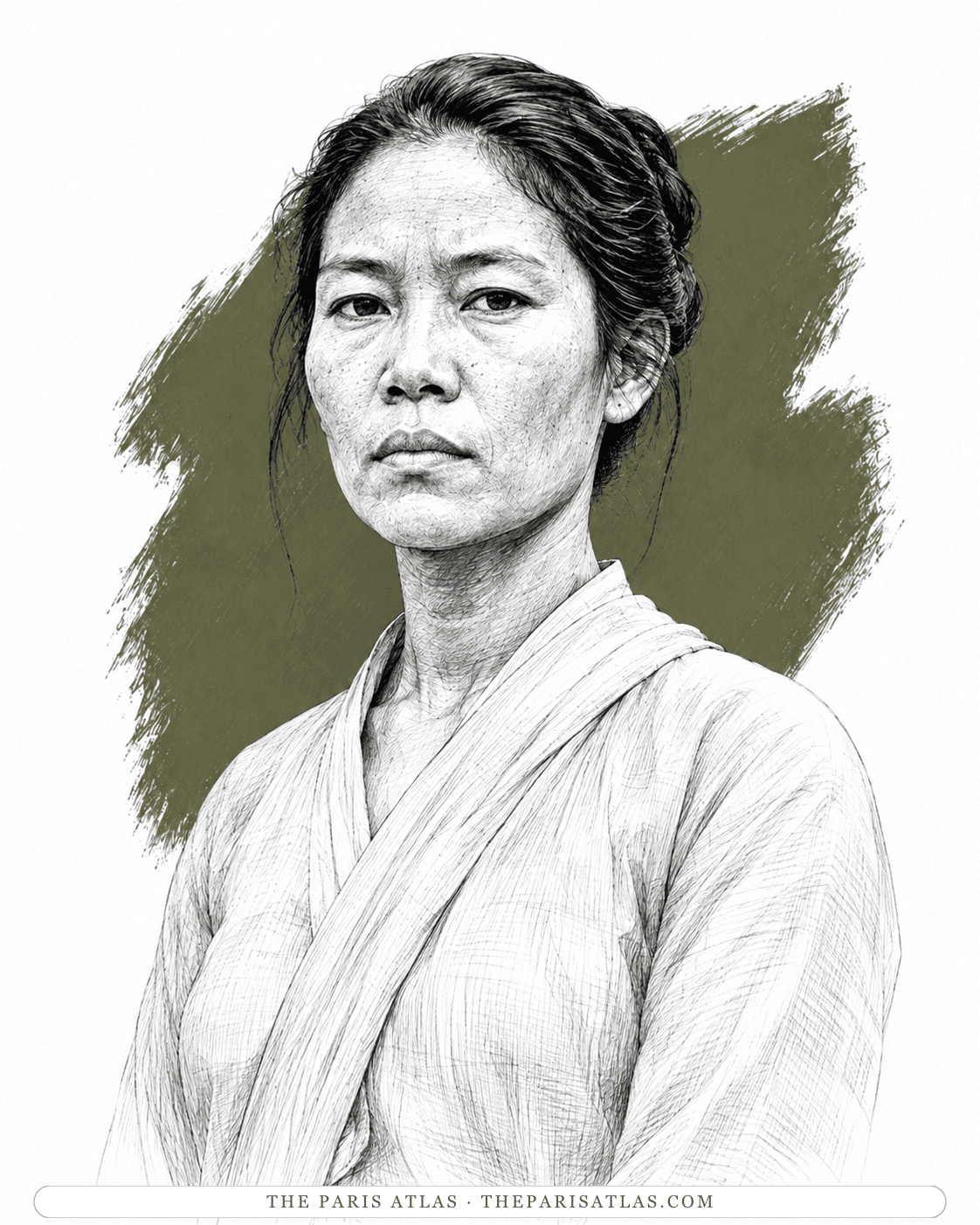Illustrated portrait of Ma Pu and Ma Yi