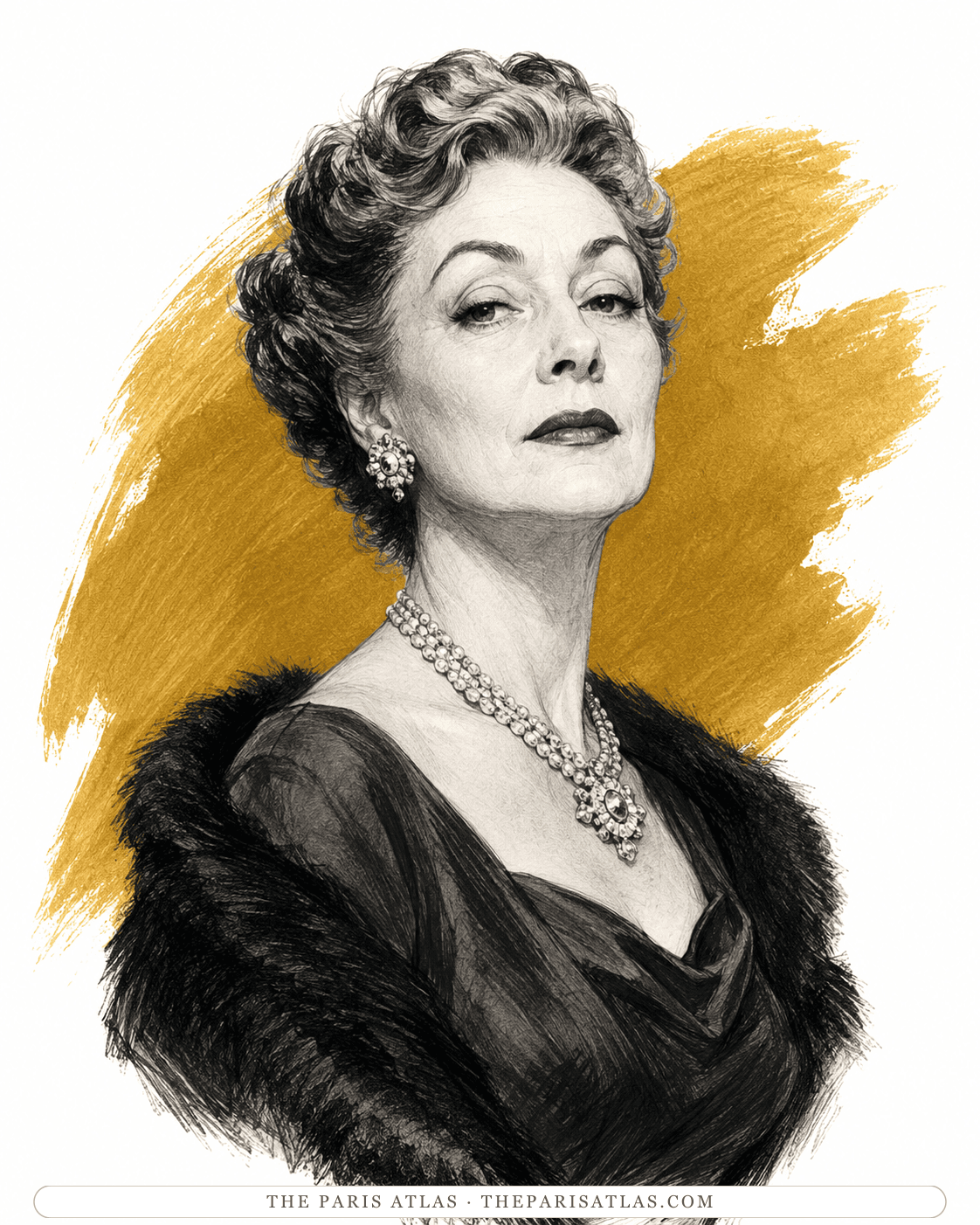 Illustrated portrait of Madame Alvarez