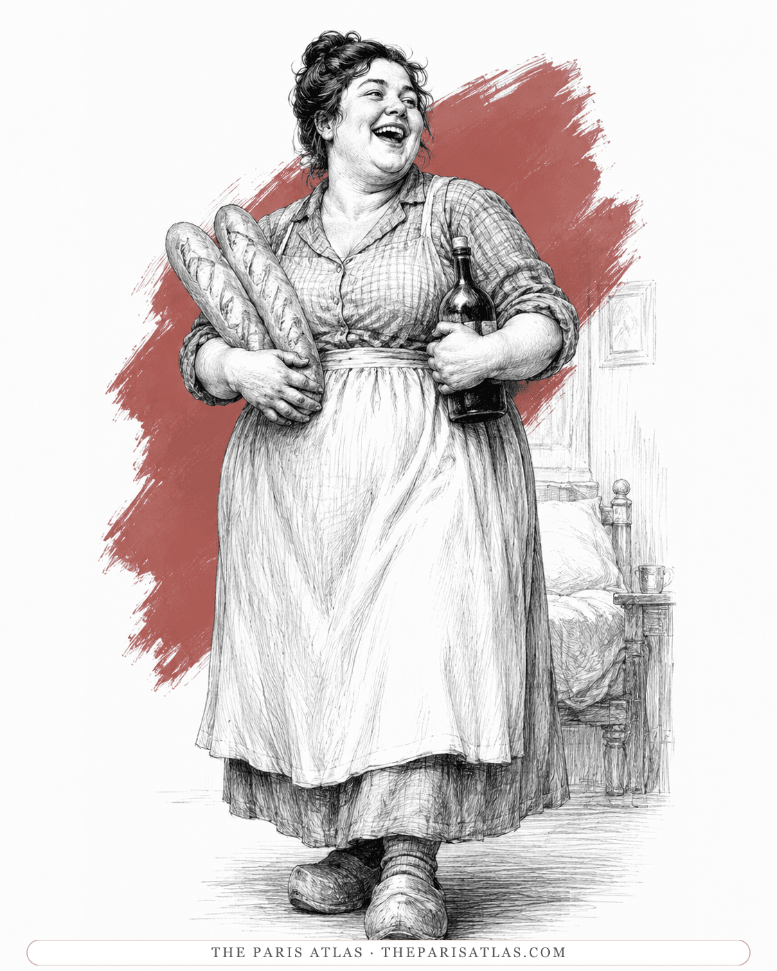 Illustrated portrait of Maria