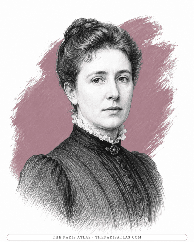 Illustrated portrait of Mary Cassatt