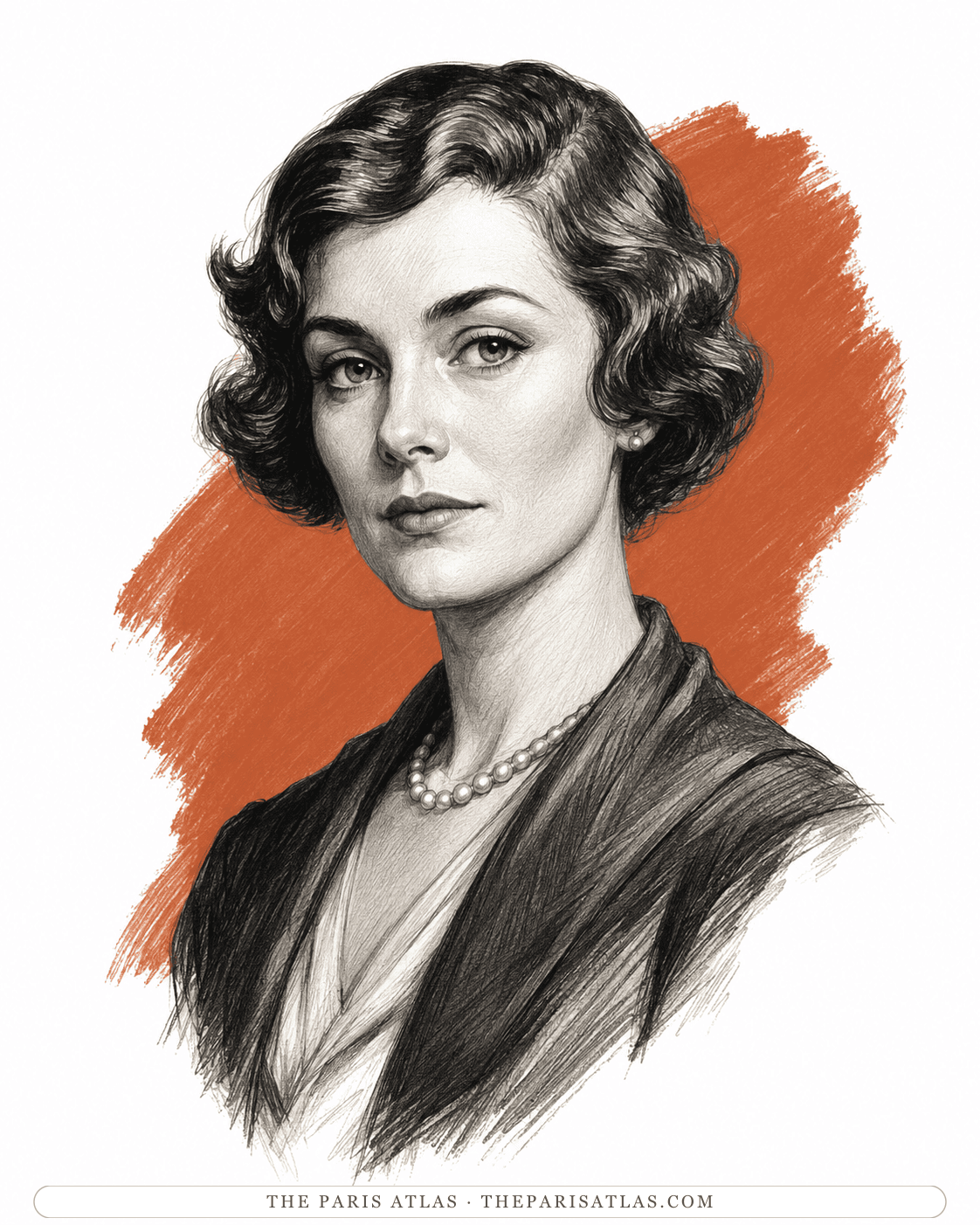 Illustrated portrait of Mary North