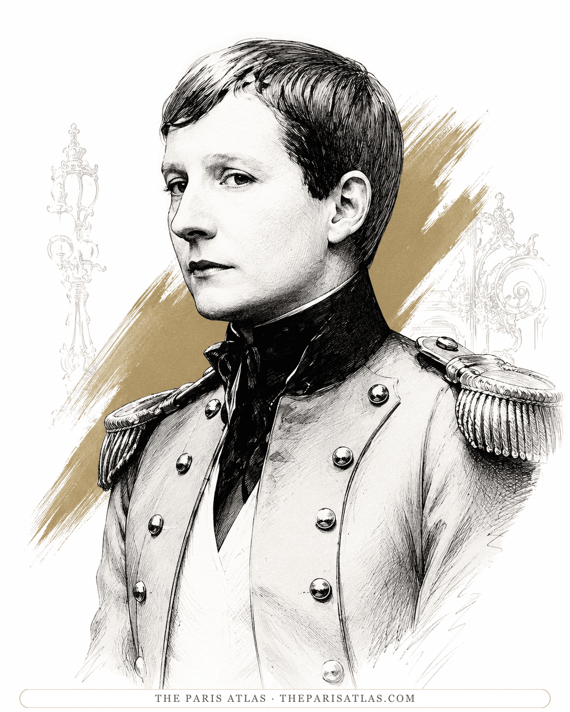 Illustrated portrait of Mathilde de Morny