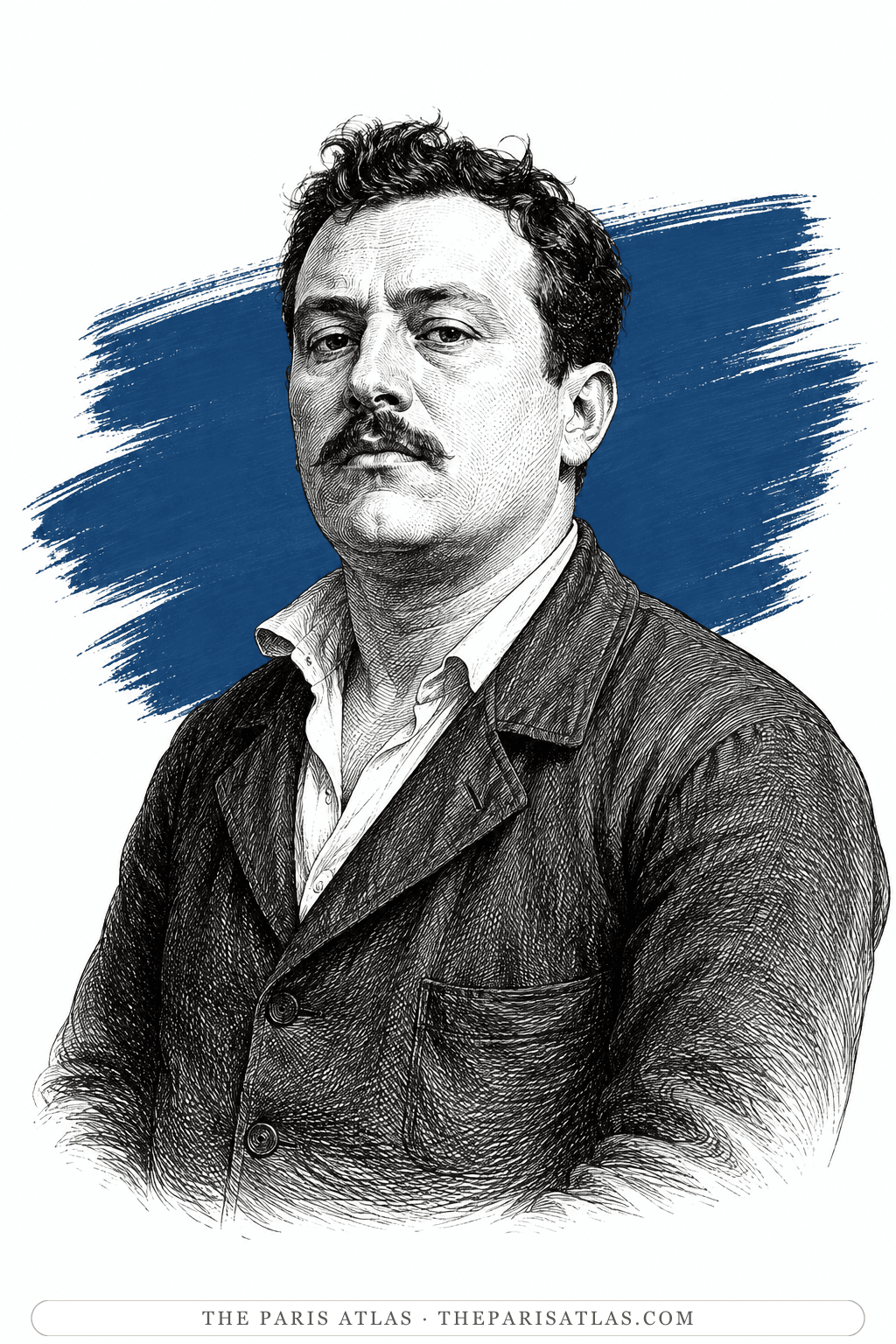 Illustrated portrait of Maurice de Vlaminck