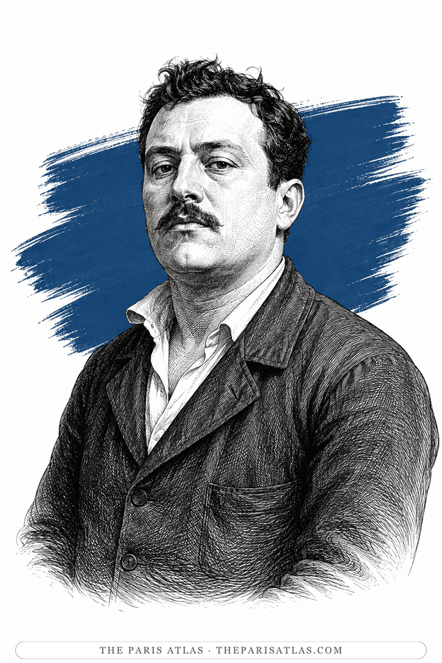 Illustrated portrait of Maurice de Vlaminck