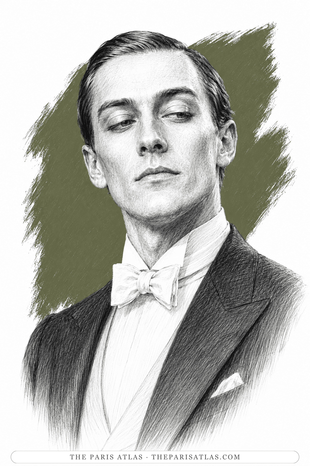 Illustrated portrait of Maury Noble