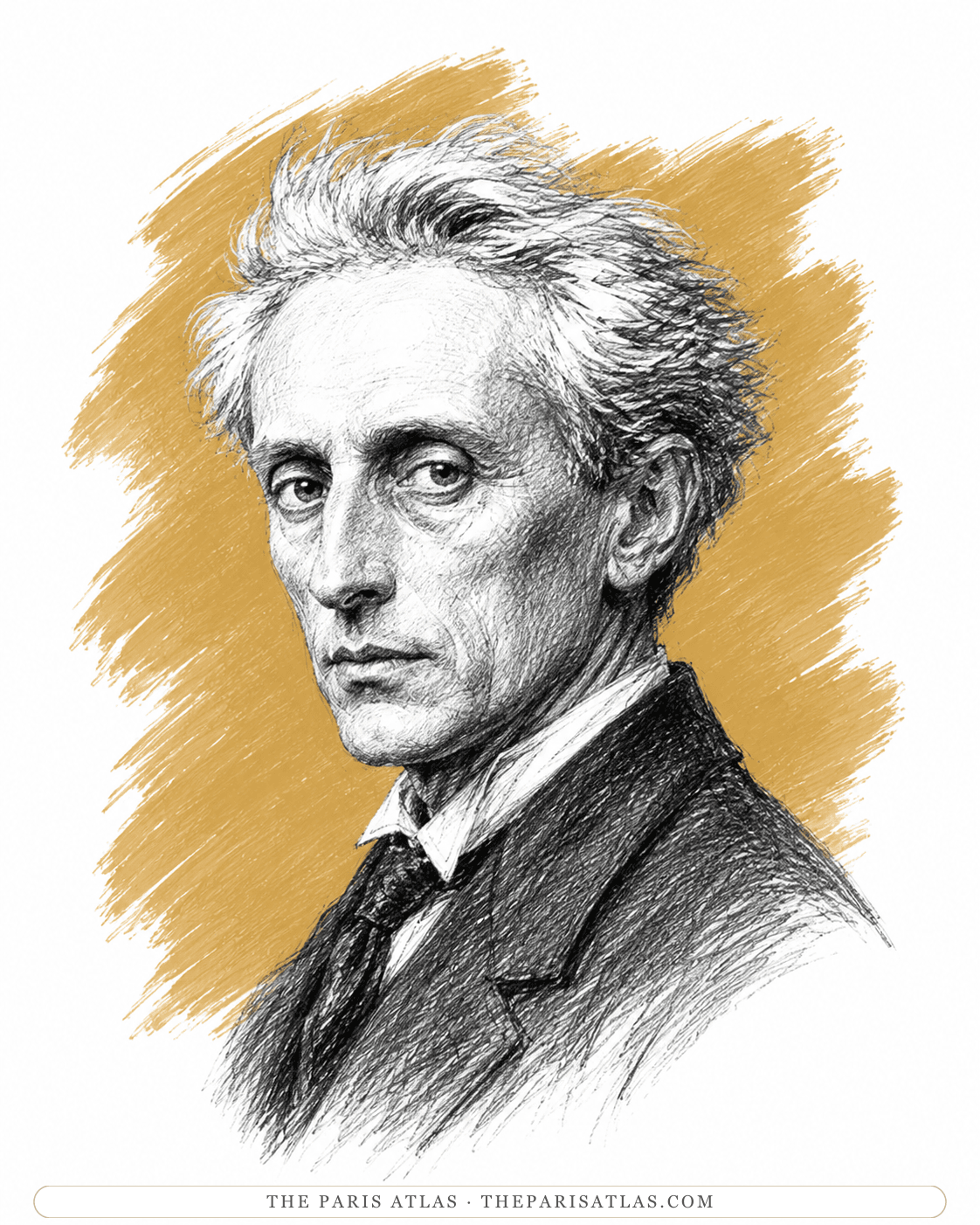 Illustrated portrait of Max Ernst
