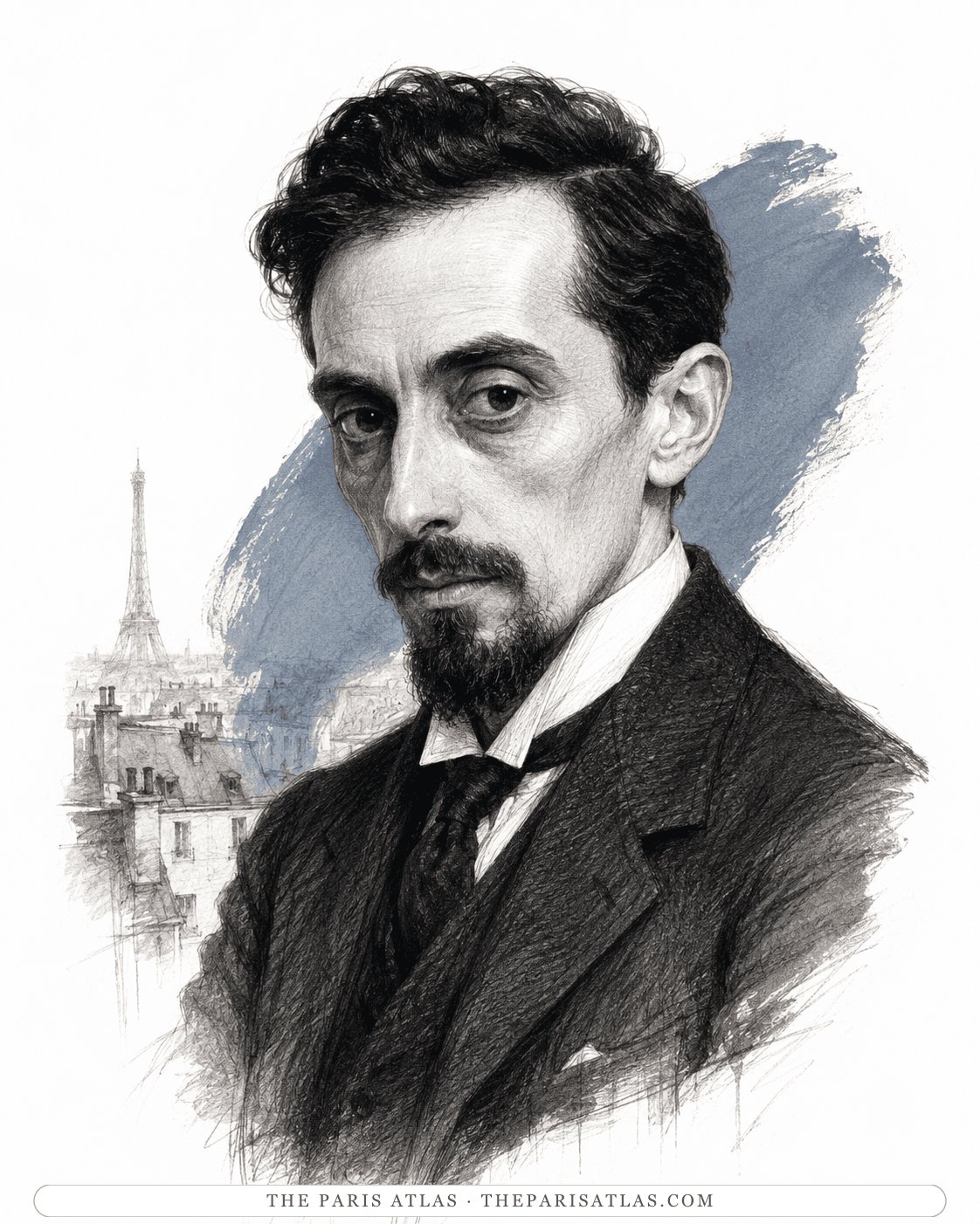 Illustrated portrait of Michael Fraenkel