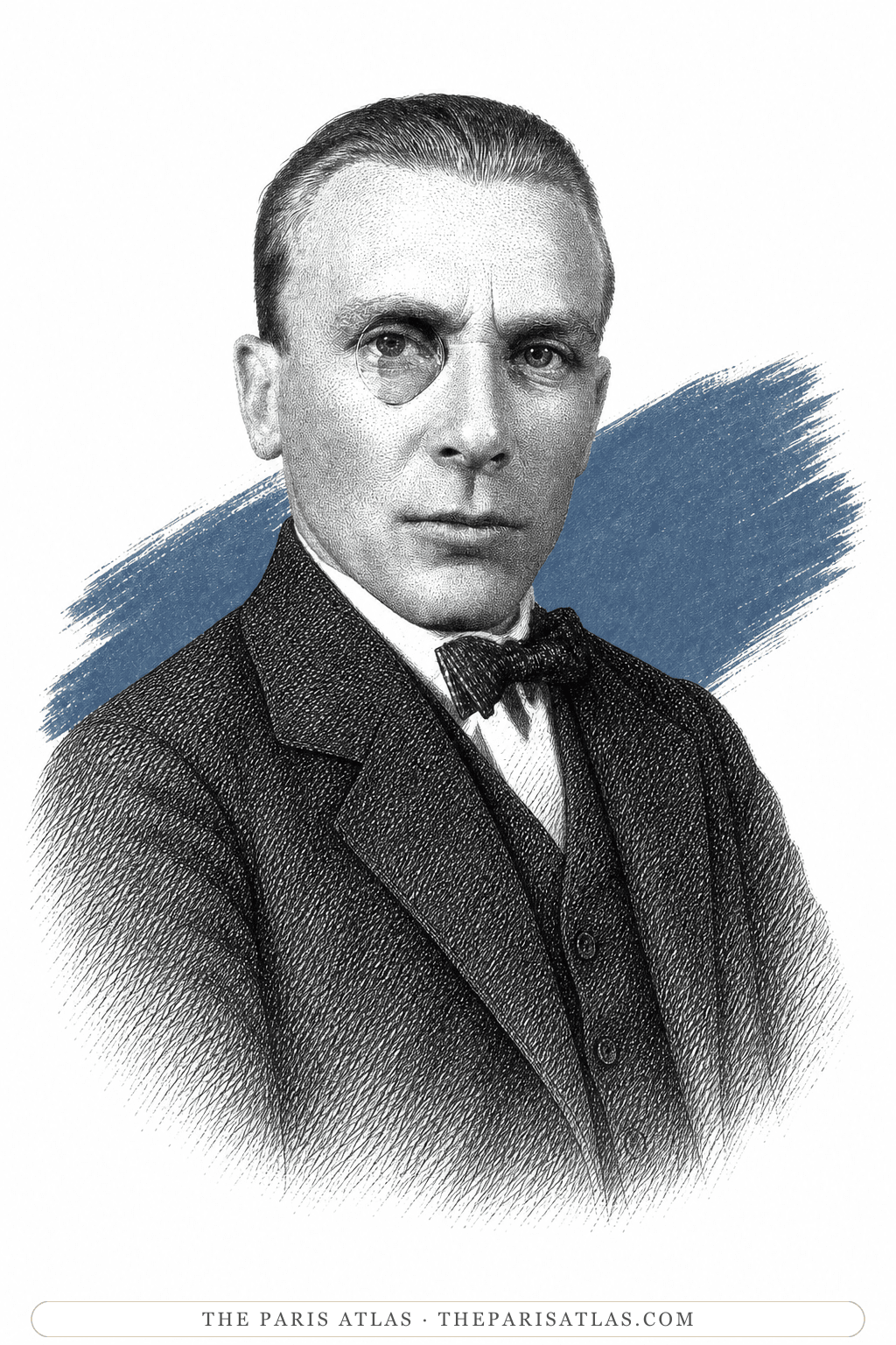 Illustrated portrait of Mikhail Bulgakov