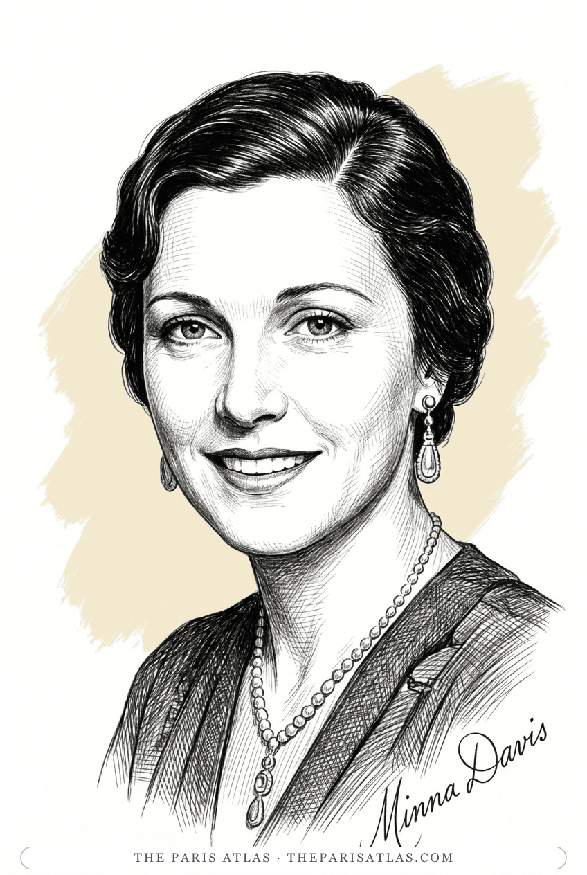 Illustrated portrait of Minna Davis
