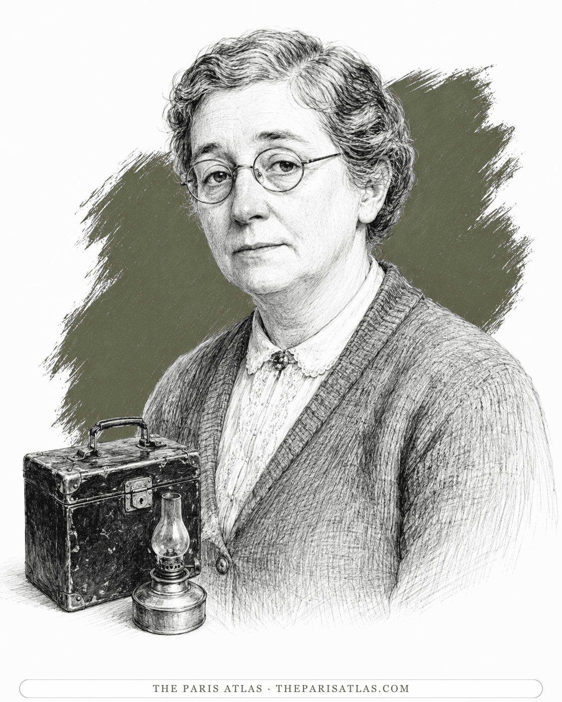 Illustrated portrait of Miss Beaver