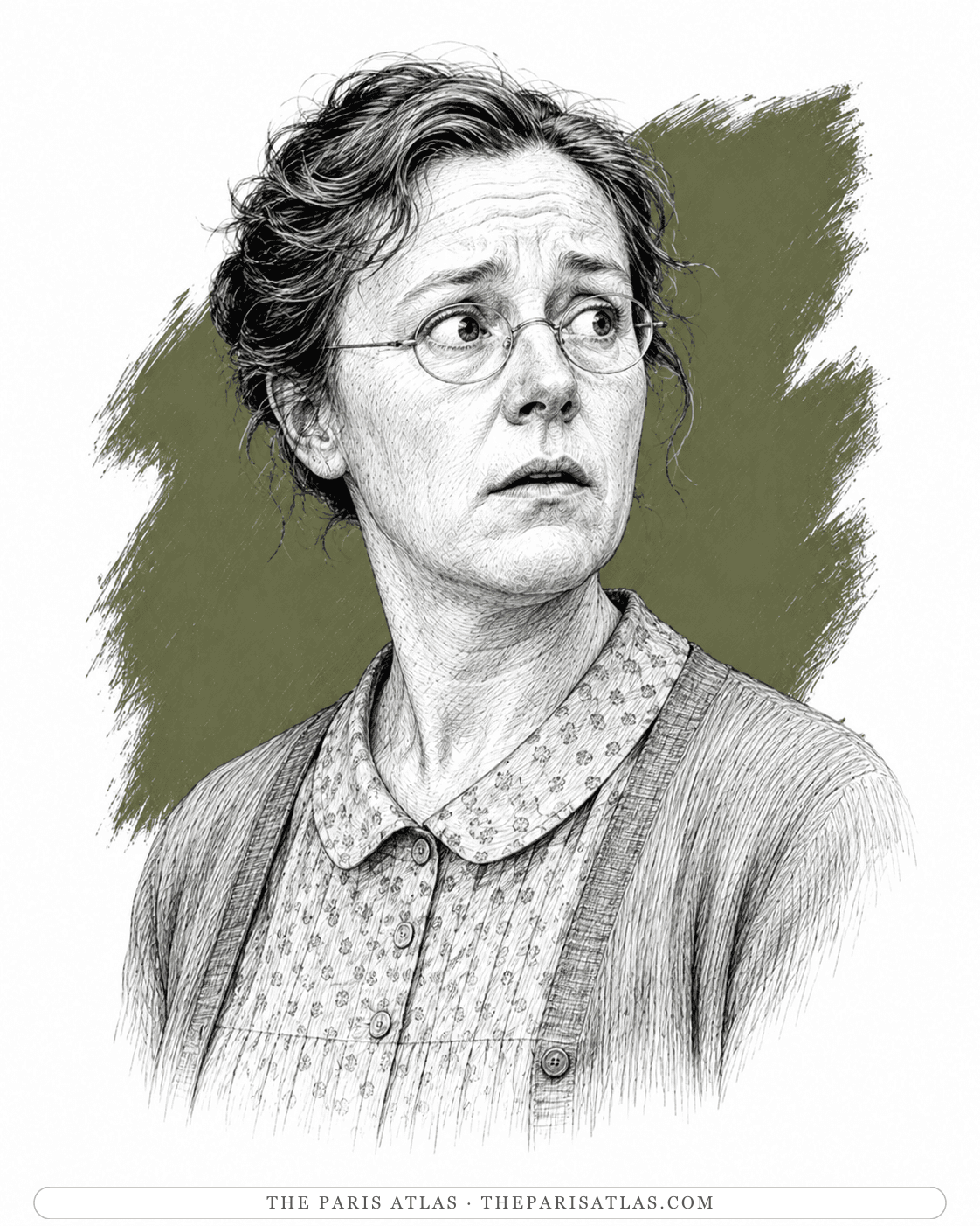 Illustrated portrait of Miss Foote