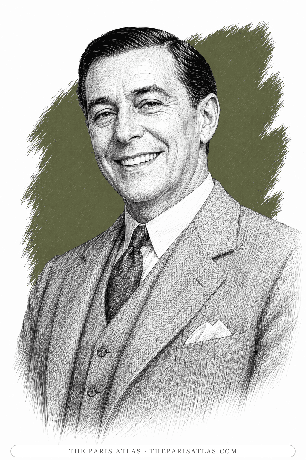 Illustrated portrait of Mr Blifil-Gordon