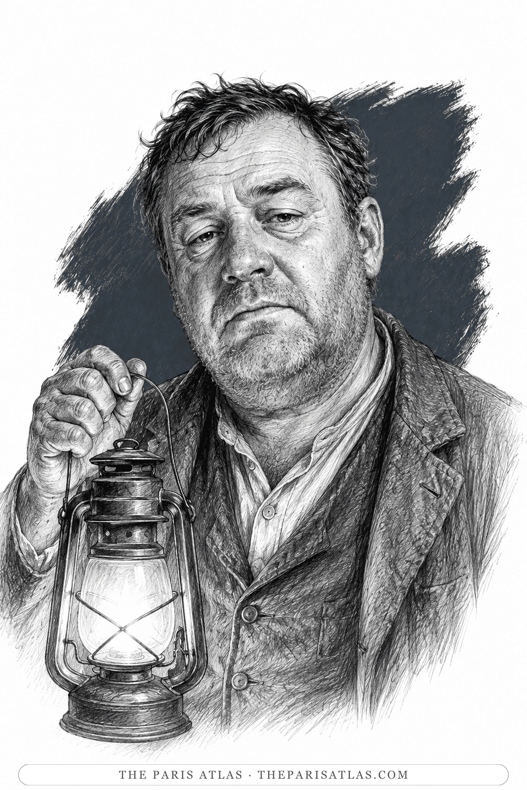 Illustrated portrait of Mr Jones