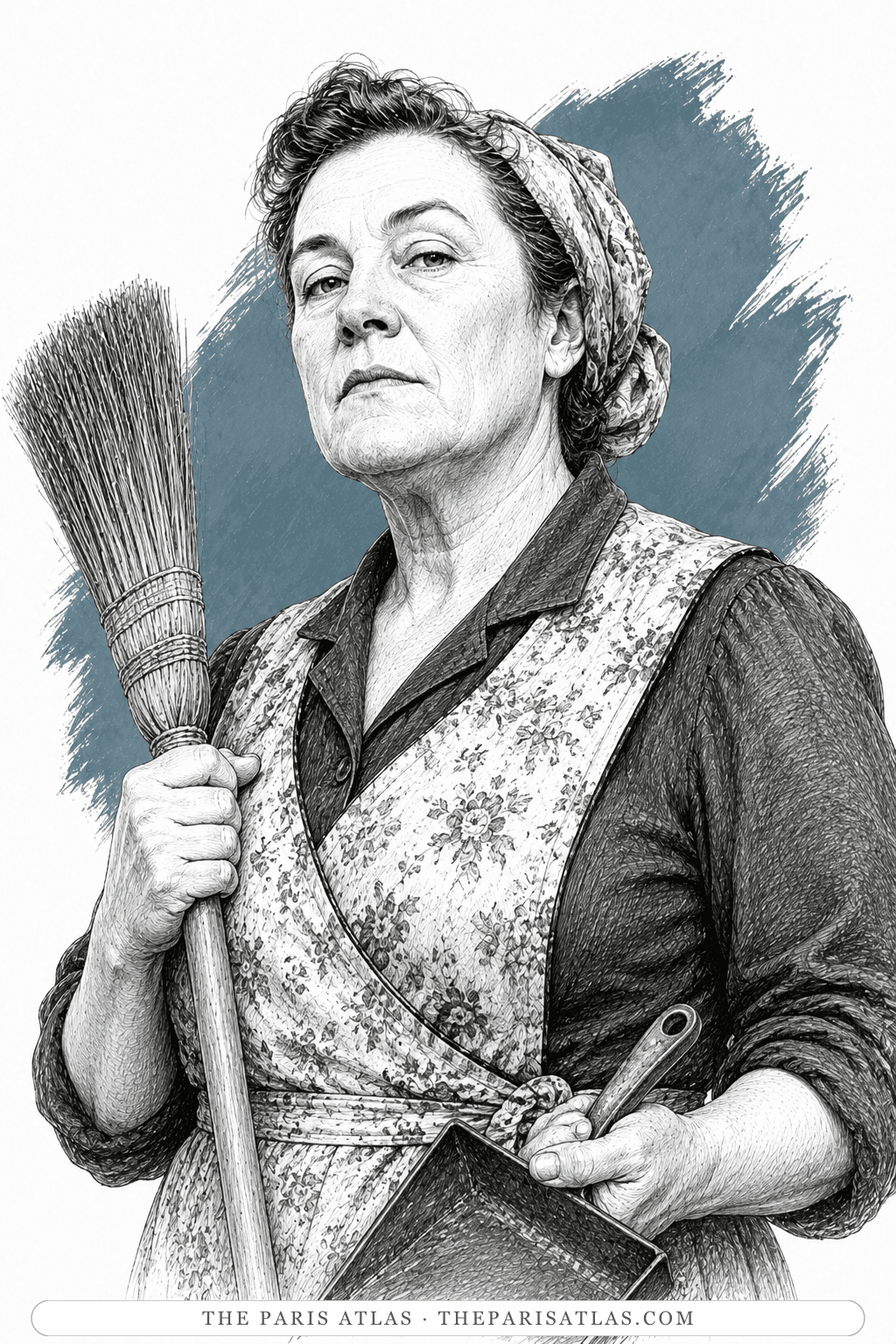 Illustrated portrait of Mrs Beaver