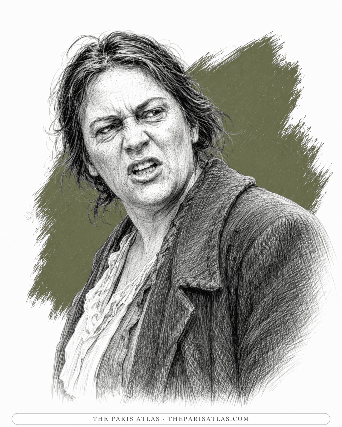 Illustrated portrait of Mrs Bendigo