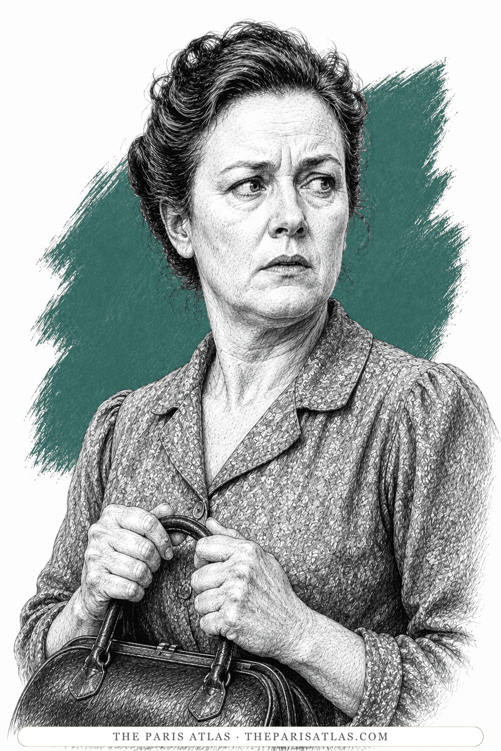Illustrated portrait of Mrs Jones
