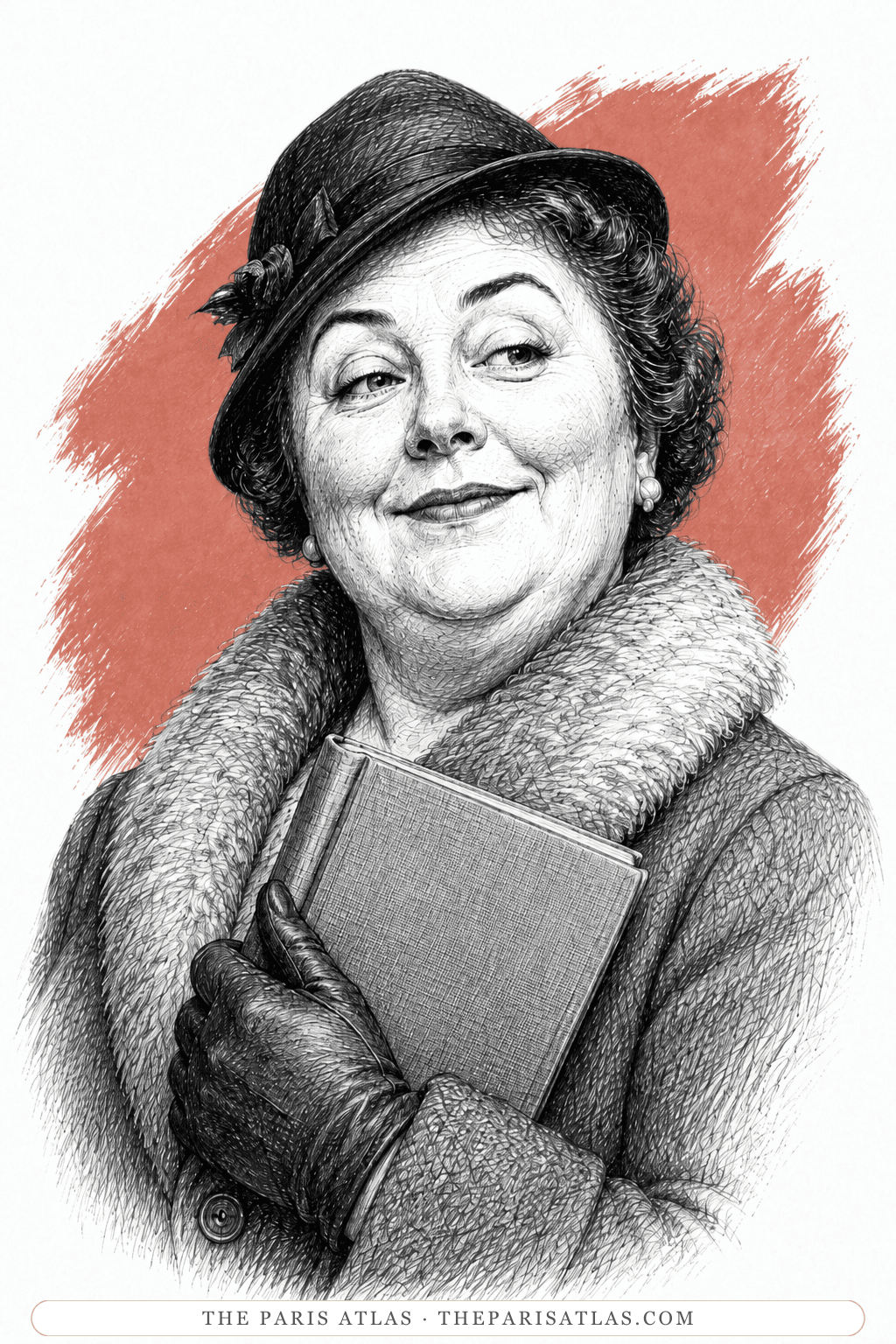 Illustrated portrait of Mrs Penn