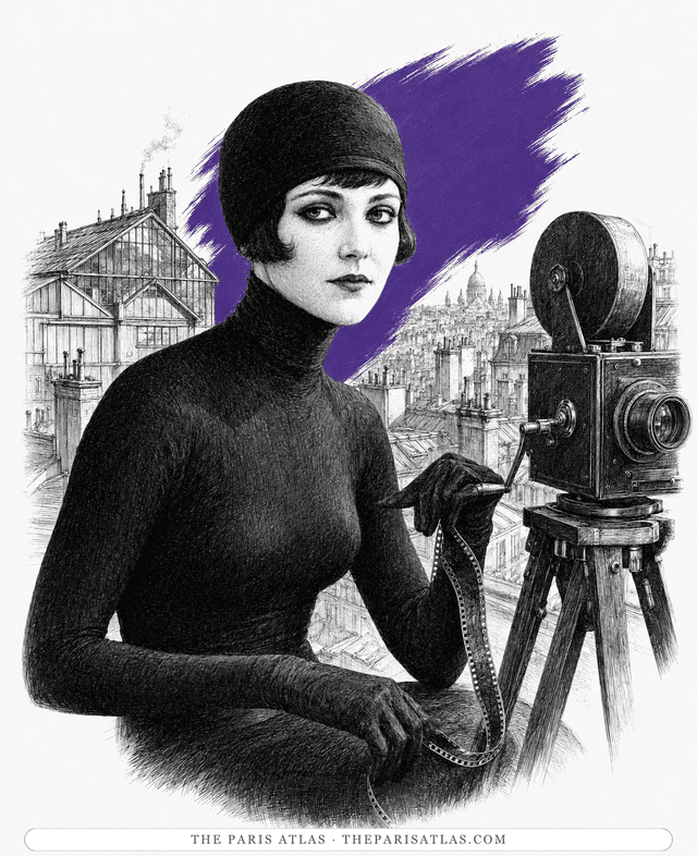Illustrated portrait of Musidora